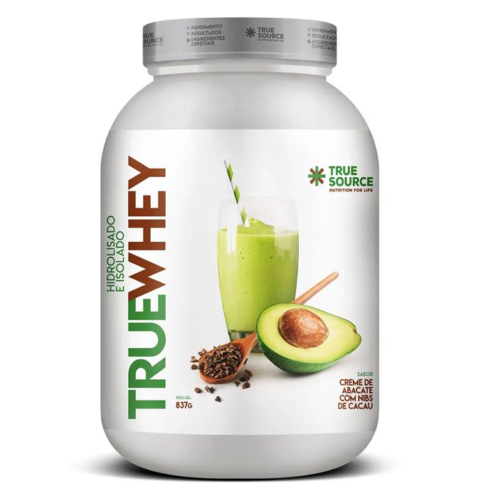 True Whey (837g) - Hidrolisado e Isolado - Creme de Abacate c/ Nibs de Cacau