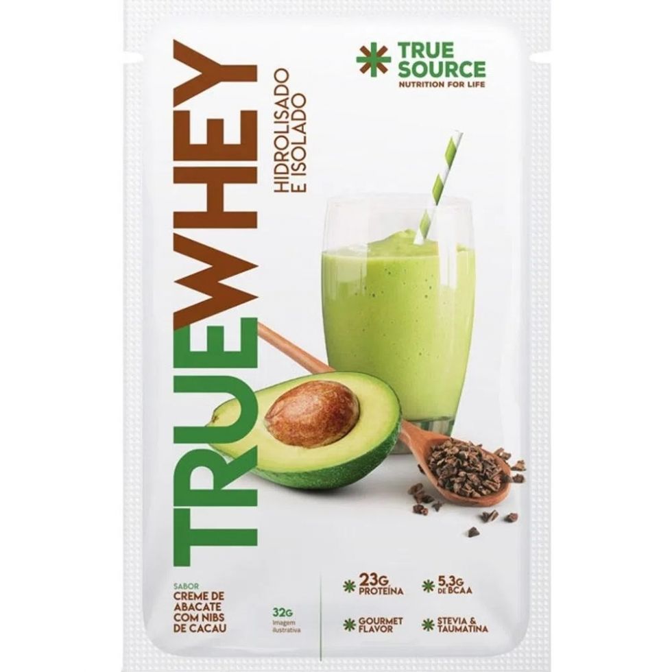 True Whey (32g) - Hidrolisado e Isolado - Creme de Abacate c/ Nibs de Cacau