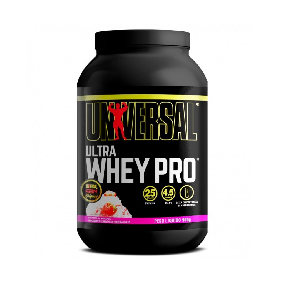 Ultra Whey Pro (909g) - Sorvete de Morango