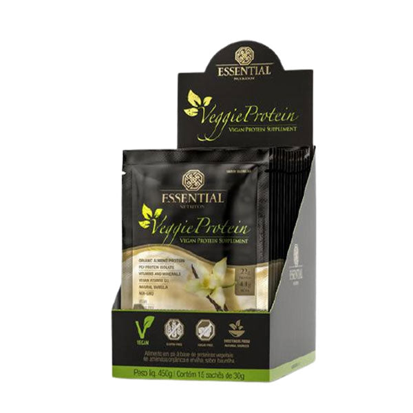 Veggie Protein Vanilla Display (15 Sachês - 450g)