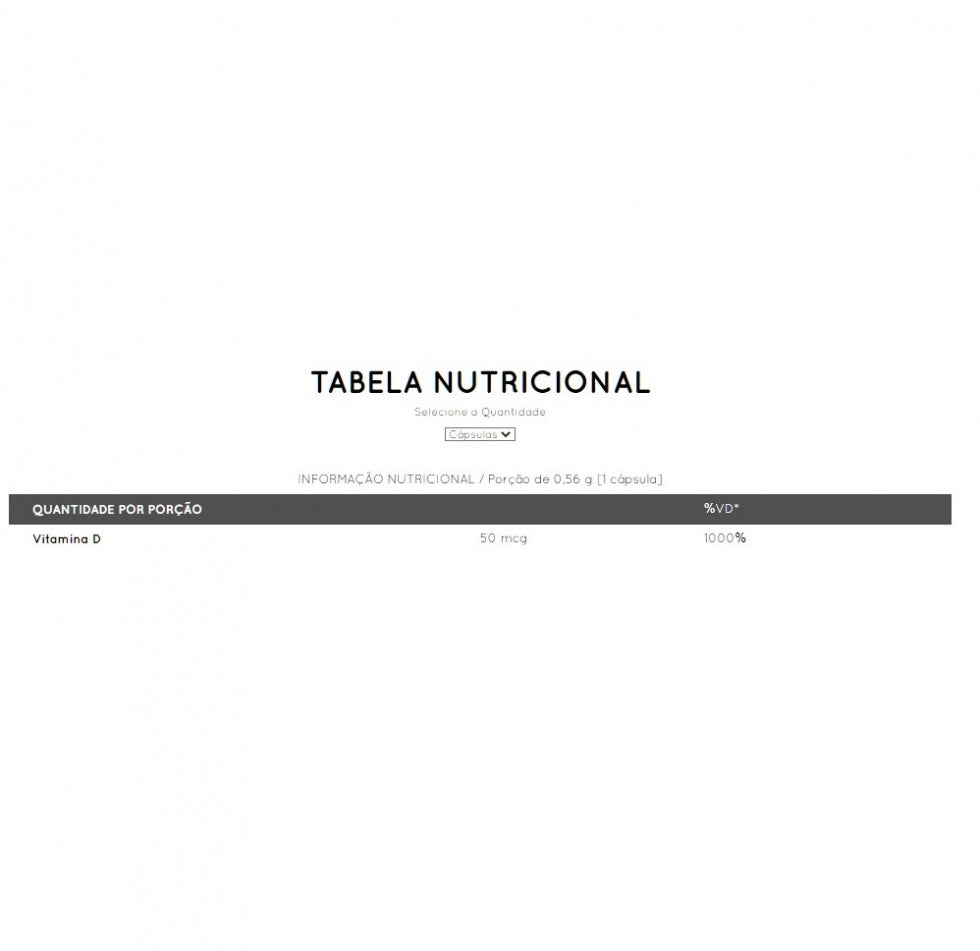 Vitamina D3 2000UI (60 caps)