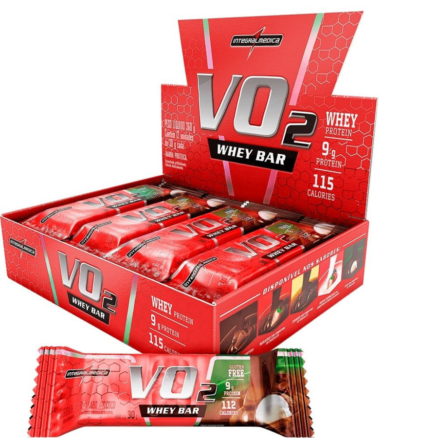 Vo2 Slim Protein Bar Caixa (12 Unidades) - Coco