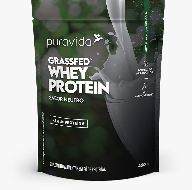 Grassfed Whey Protein (450g) - Sabor: Neutro