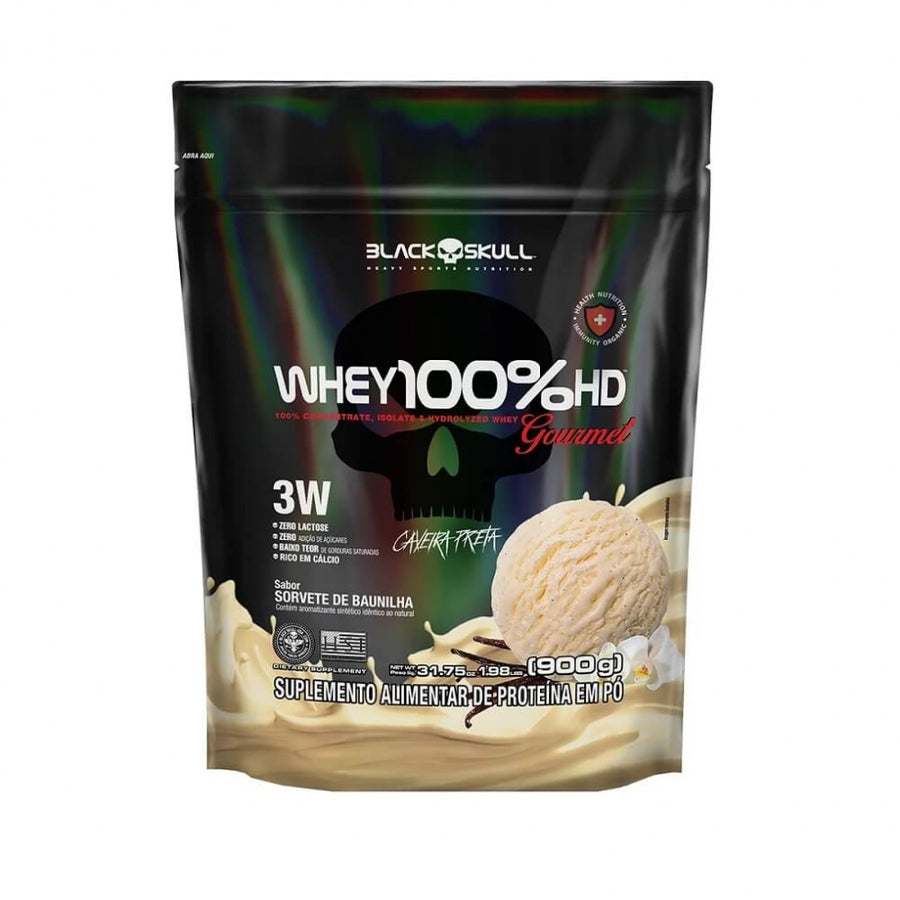 Whey 100% HD Gourmet Refil (900g) - Sorvete de Baunilha