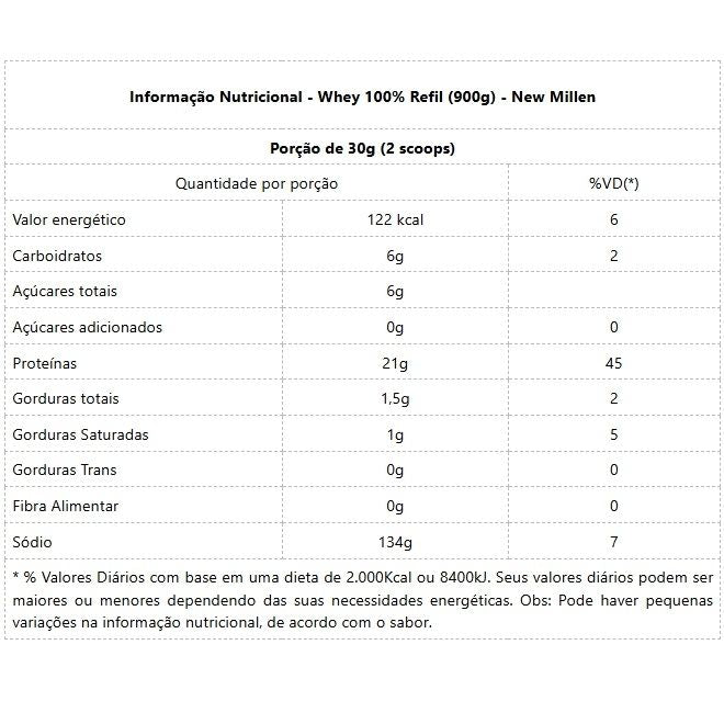 Whey 100% Refil (900g) - Chocolate