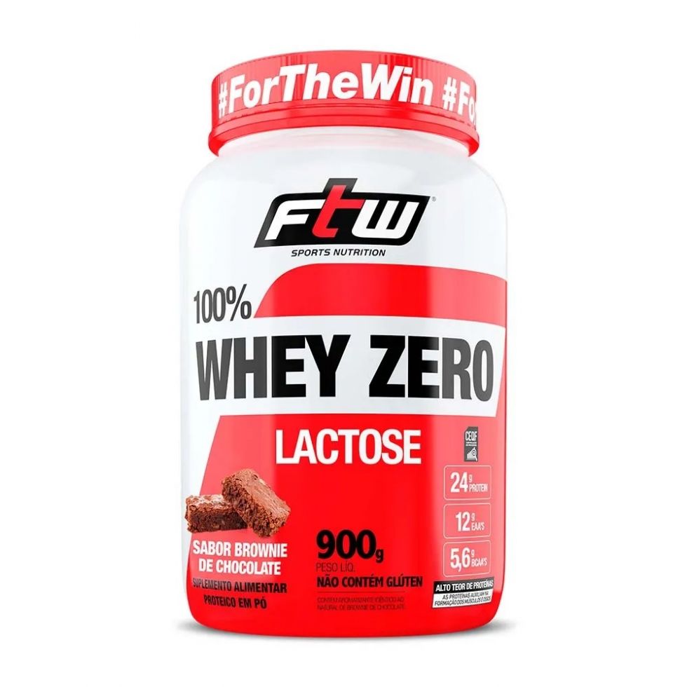 100% Whey Zero Lactose (900g) - Brownie de Chocolate