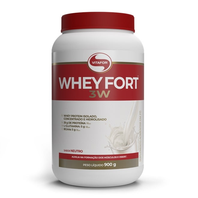 Whey Fort 3W (900g) - Neutro
