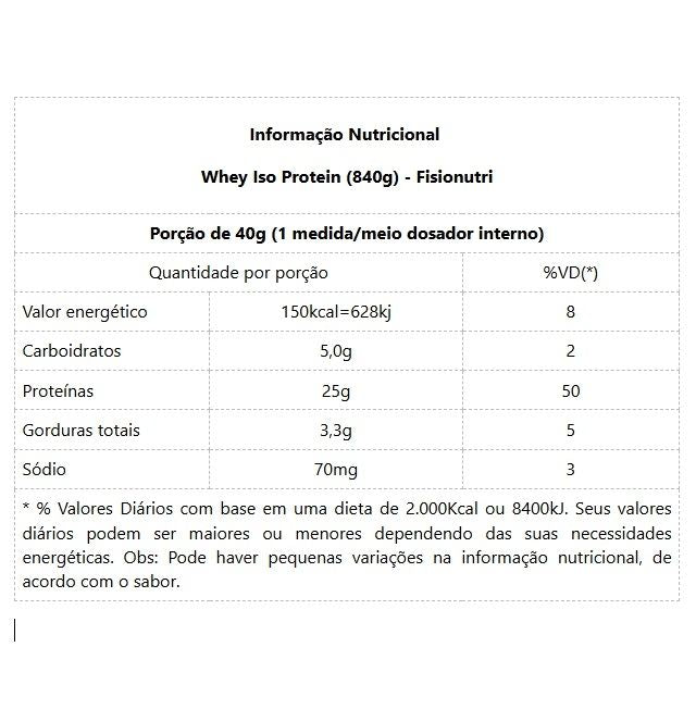 Whey Iso Protein (840g) - Morango c/ Banana