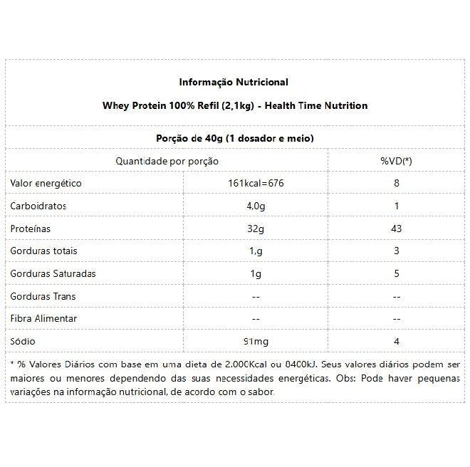 Whey Protein 100% Refil (2,1kg) - Cookies & Cream