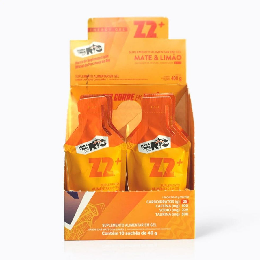 Energy Gel Z2+ (Display 10 sachês 40g) - Mate & Limão